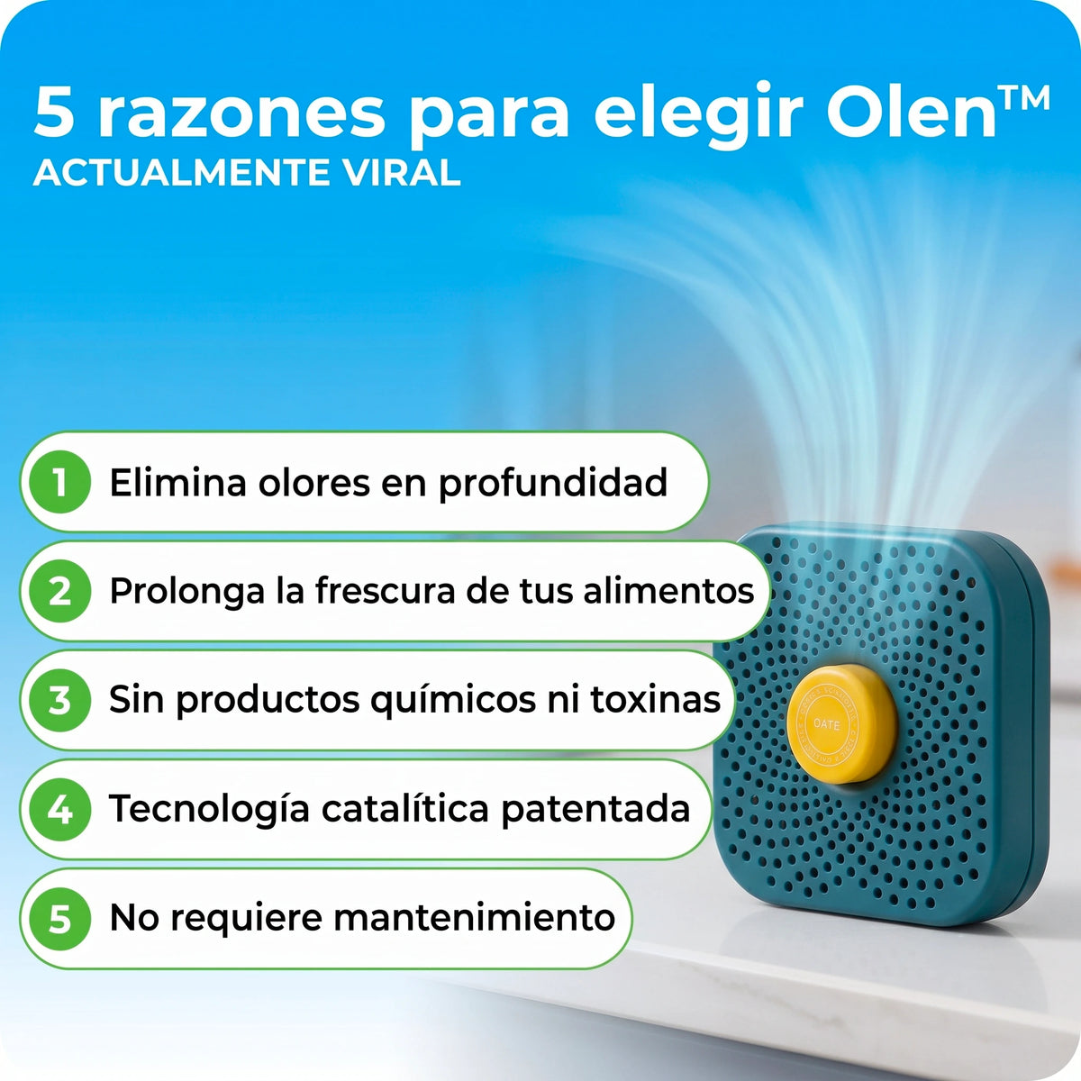 OLEN™ Purificador para frigorífico