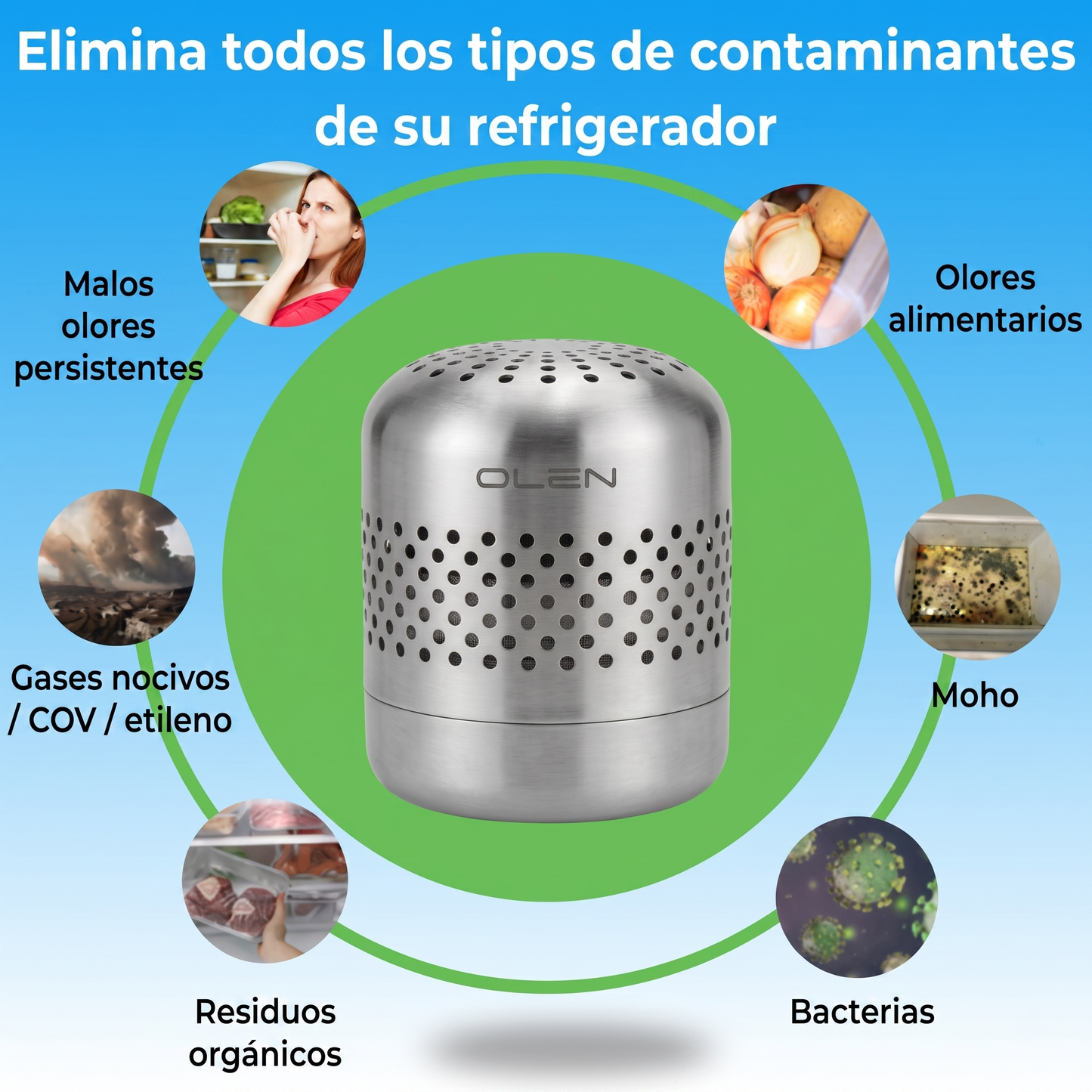 OLEN™ Purificador para frigorífico